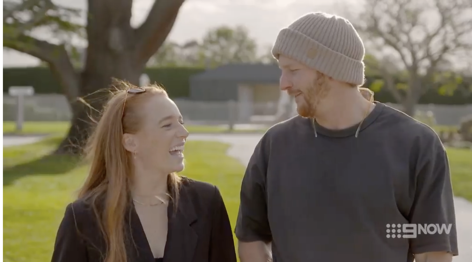 The Block featuring Mount William Station: Emma and Ben fly off for their MG Winner’s Getaway
